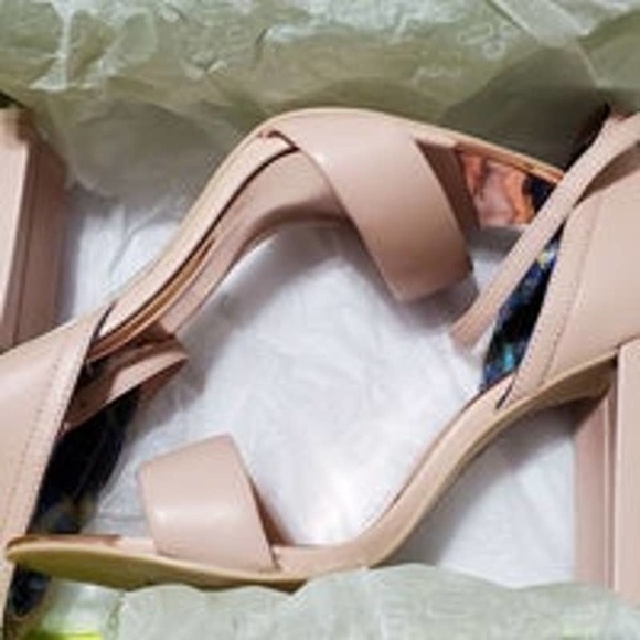 BRAND NEW Ted Baker Phanda 3 Heeled Sandals  - Nude Size 7.5 - Picture 7 of 8